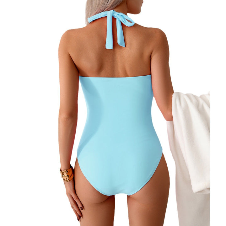 Damen Eleganter Badeanzug mit tiefem Ausschnitt und geschmeidigem Stoff Drune