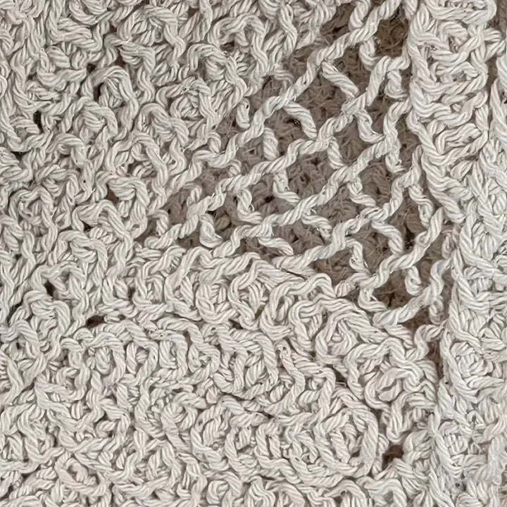 Damen Modische Strickjacke mit luftiger Häkeloptik Drune