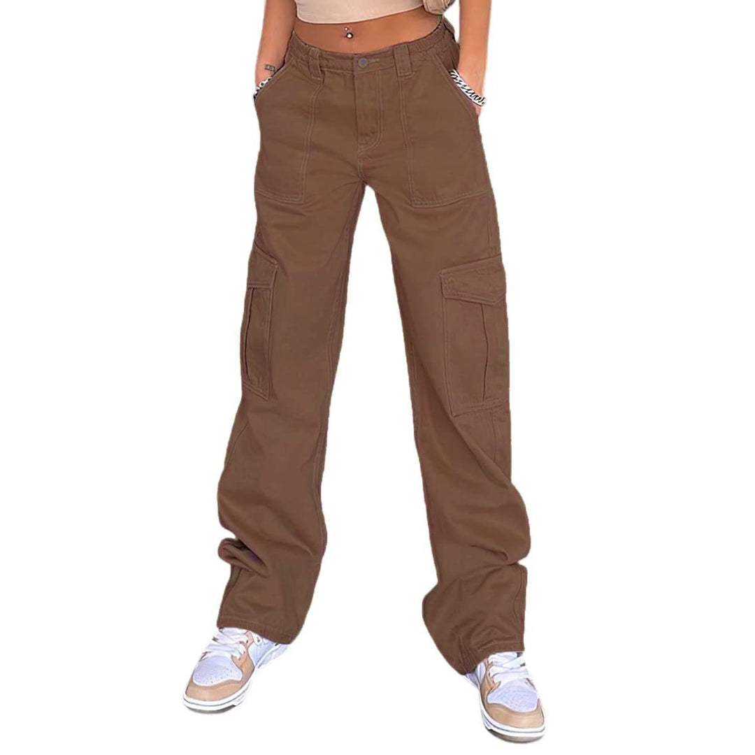 Damen Cargo-Hose mit lässigem Schnitt und praktischen Seitentaschen Drune