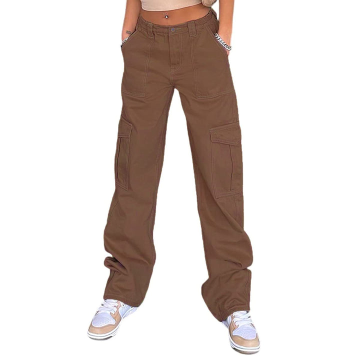 Damen Cargo-Hose mit lässigem Schnitt und praktischen Seitentaschen Drune