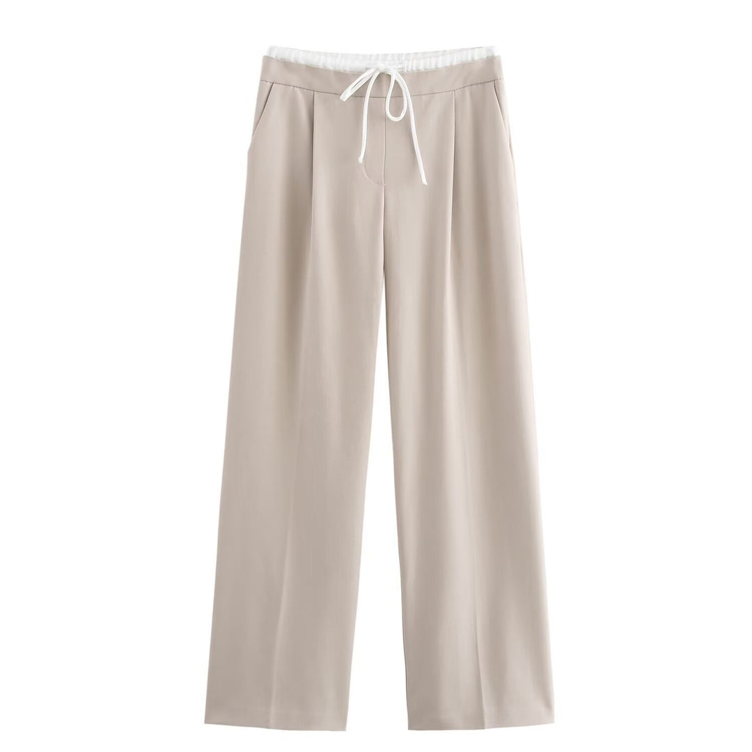 Damen elegante und bequeme Palazzo-Hose Drune