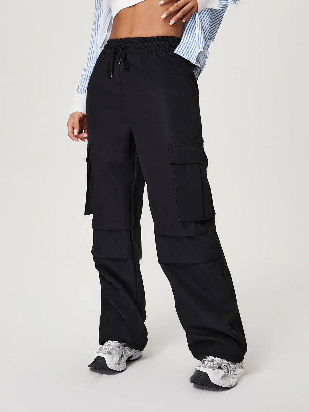 Damen Cargo-Hose mit elastischem Bund und praktischen Seitentaschen Drune