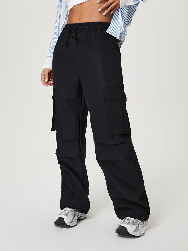 Damen Cargo-Hose mit elastischem Bund und praktischen Seitentaschen Drune