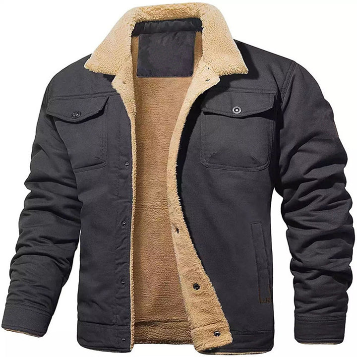 Herren gefütterte Utility-Jacke mit Teddyfutter Drune