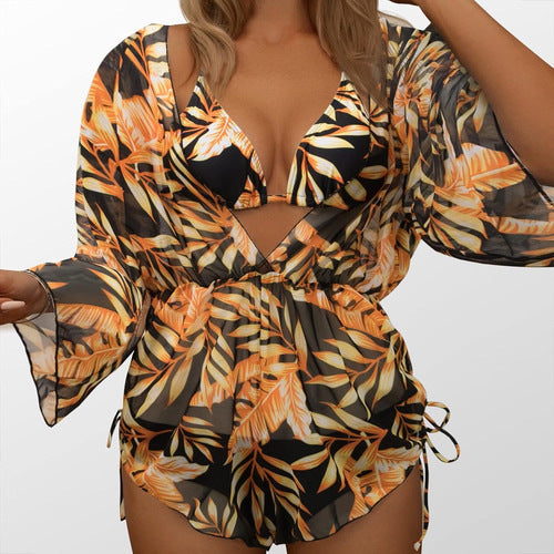 Damen Romper mit floralem Cut-Out Design Drune