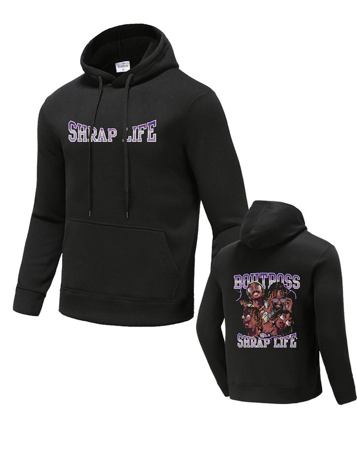 Herren Kapuzenpullover mit kreativem Druckdesign Drune