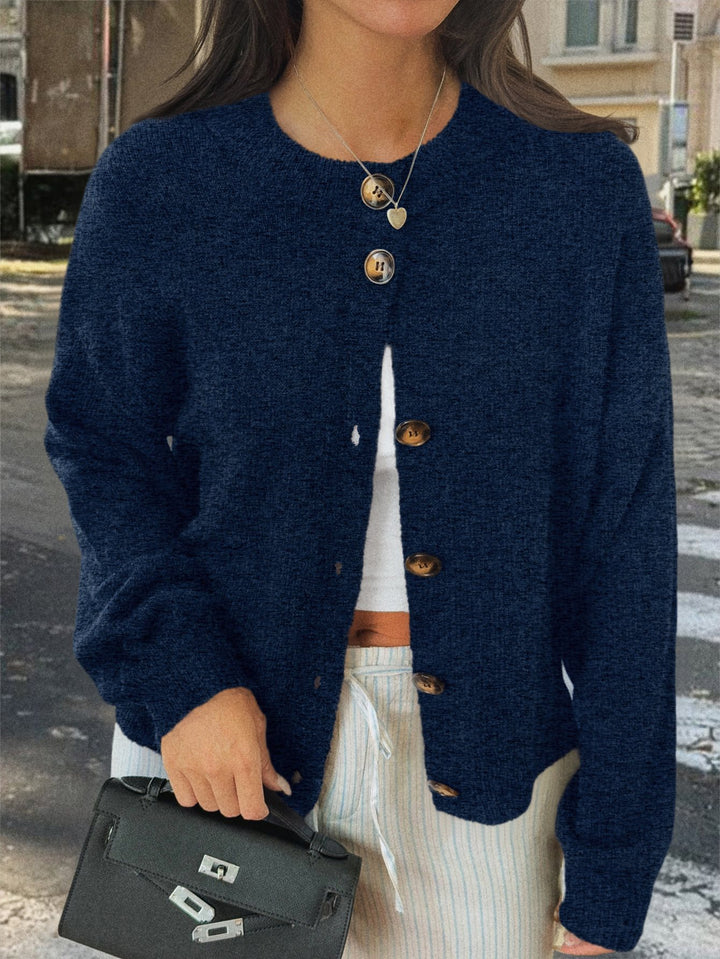 Damen Strickjacke mit Knopfdetails und lässigem Schnitt Drune