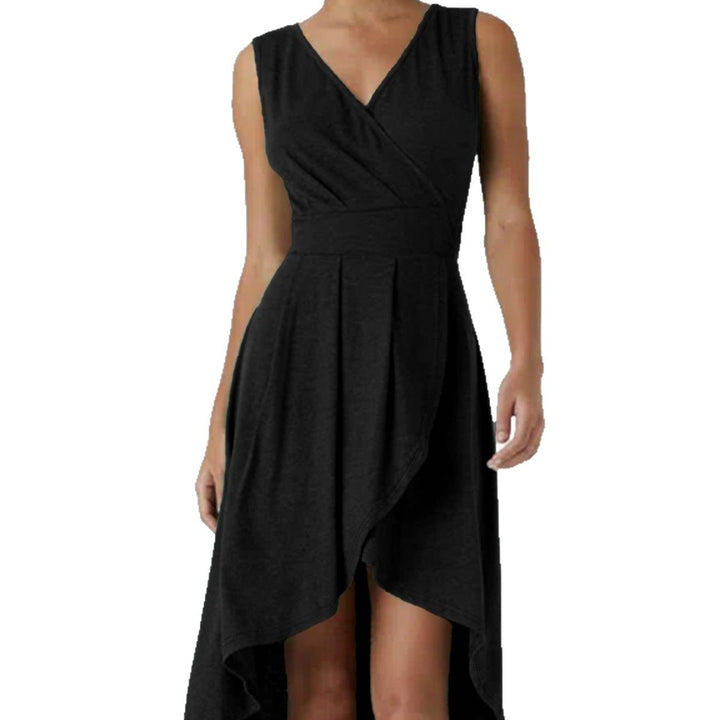 Damen Wickelkleid mit asymmetrischem Saum und elegantem Schnitt Drune