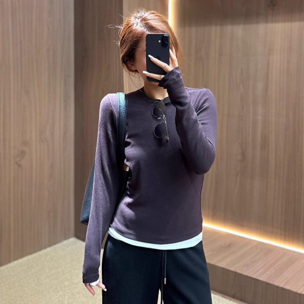 Damen lässiger Langarmshirt Drune