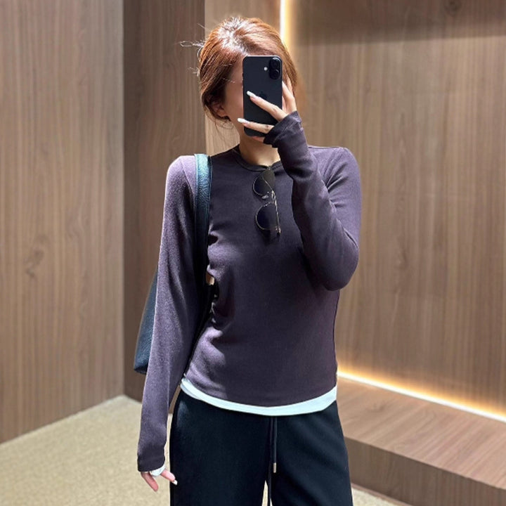 Damen lässiger Langarmshirt Drune