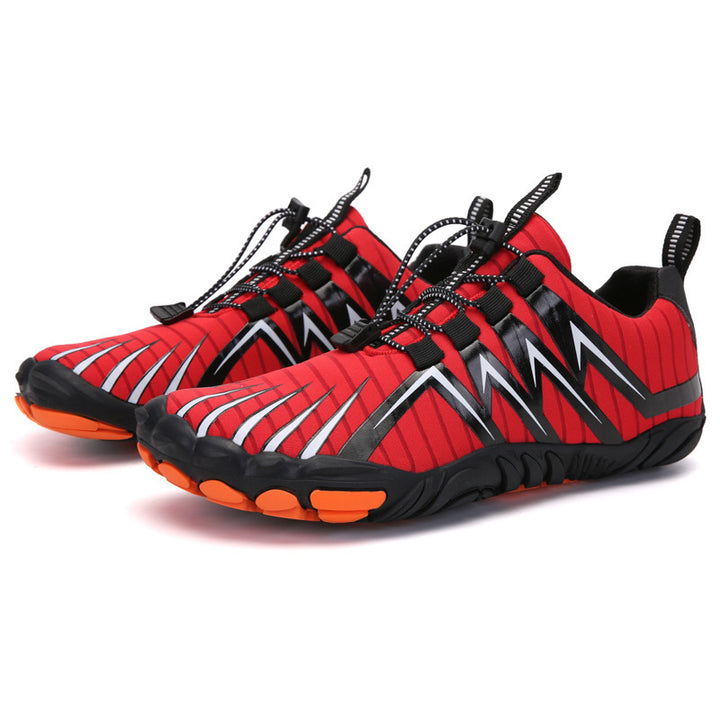 Damen nan elastischer Aquasport-Schuh mit Schnellzugverschluss, rutschfester Gummisohle und flexiblem Zehenschutz Drune
