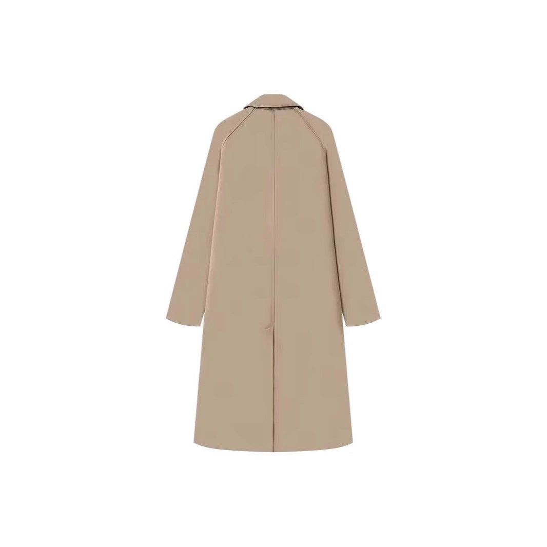 Damen modische Übergangsjacke mit elegantem Stehkragen und praktischen Knopfdetails Drune