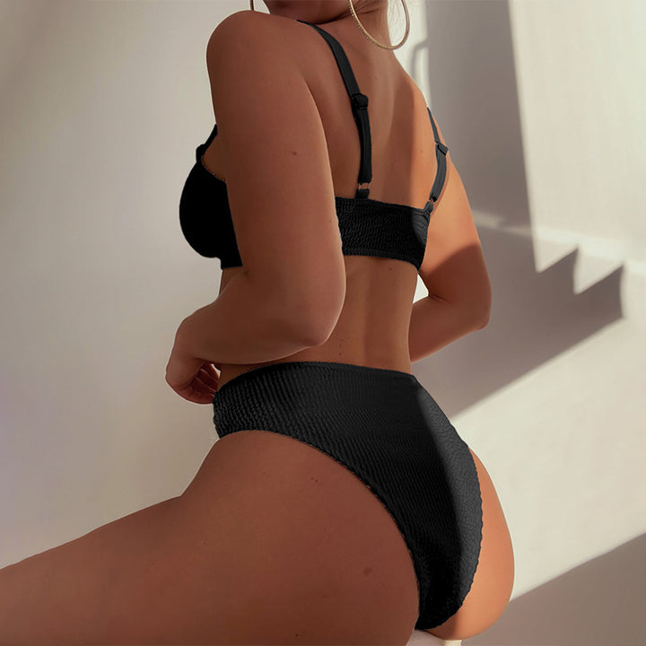 Damen Zweiteiliges Bikini-Set mit innovativem Knotendesign Drune