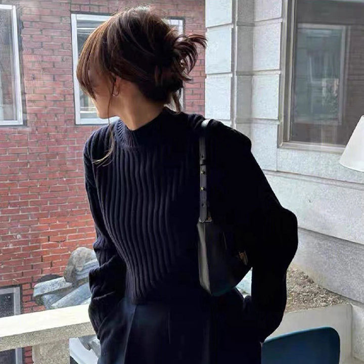 Damen Grobstrickpullover mit Rippenstruktur Drune