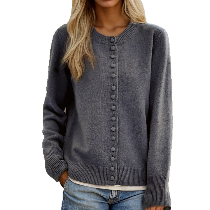 Damen Feiner Strickcardigan mit Knopfdetails und leichtem Material Drune