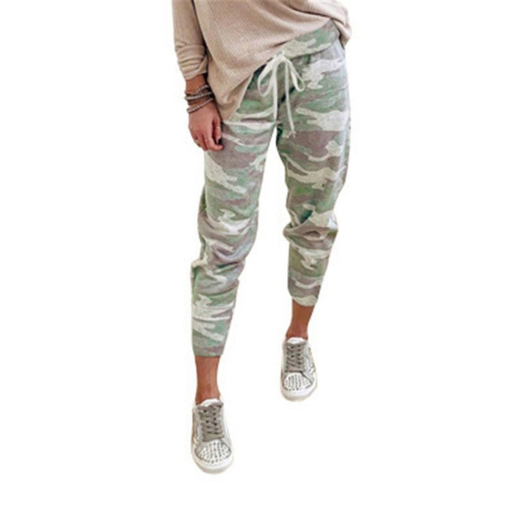 Damen Jogginghose mit lässigem Camouflage-Design und elastischem Bund Drune