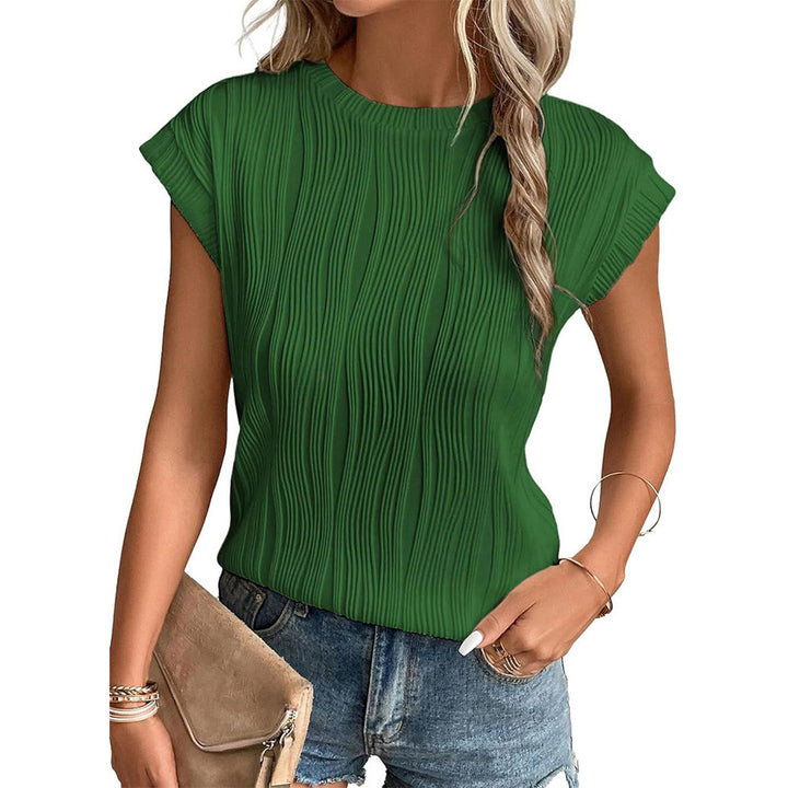 Damen Plissee T-Shirt Drune