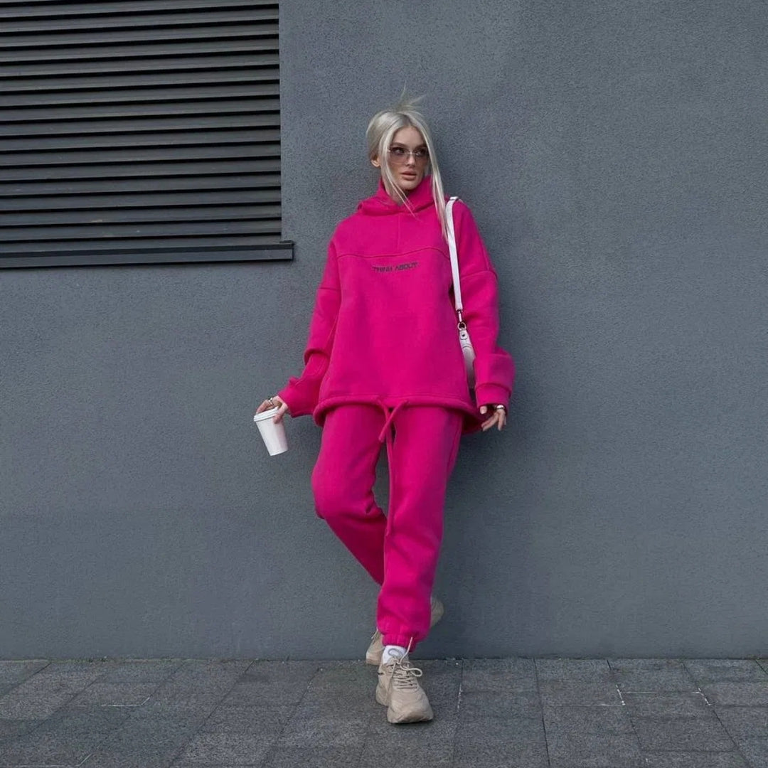 Damen Sportliches Oversized-Loungewear-Set Drune