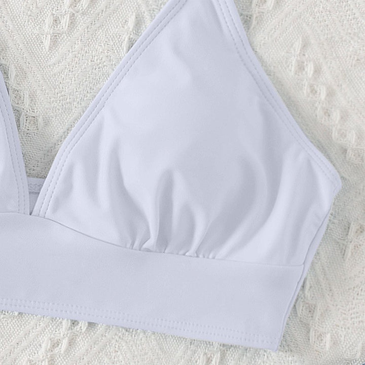 Damen Triangel-Bikinioberteil mit verspielten Rüschendetails Drune
