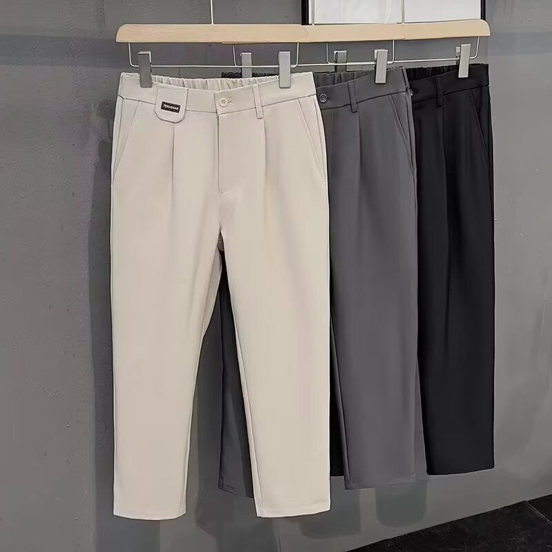 Herren schlanke Chino-Hose mit elegantem Schnitt und atmungsaktivem Material Drune