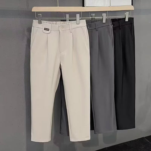 Herren schlanke Chino-Hose mit elegantem Schnitt und atmungsaktivem Material Drune