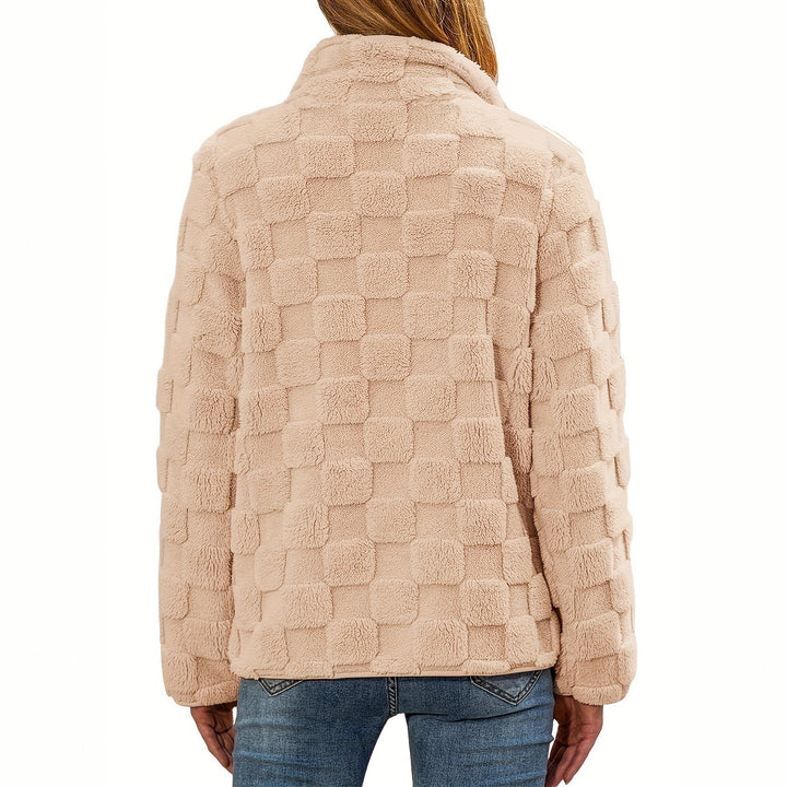 Damen Fleecejacke mit strukturiertem Design und seitlichen Eingrifftaschen Drune