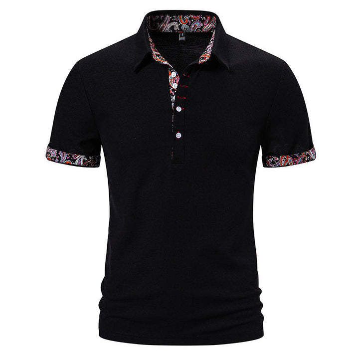 Herren modisches Poloshirt mit buntem Kragen und komfortablem Schnitt Drune