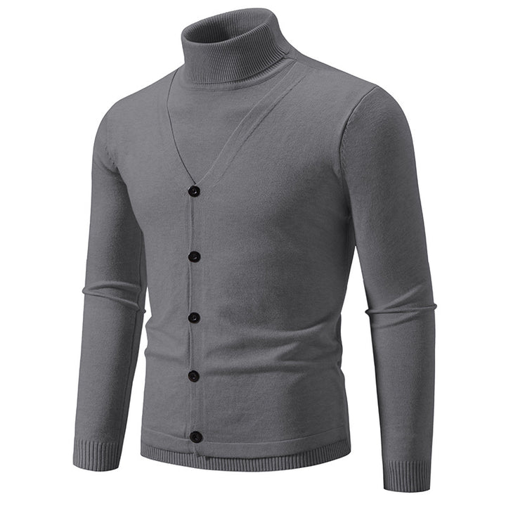 Herren eleganter und kuscheliger Rollkragenpullover Drune
