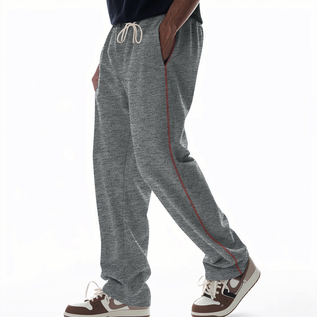 Herren bequeme Jogginghose mit Reißverschluss und seitlichen Taschen Drune