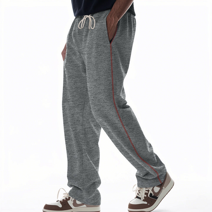 Herren bequeme Jogginghose mit Reißverschluss und seitlichen Taschen Drune