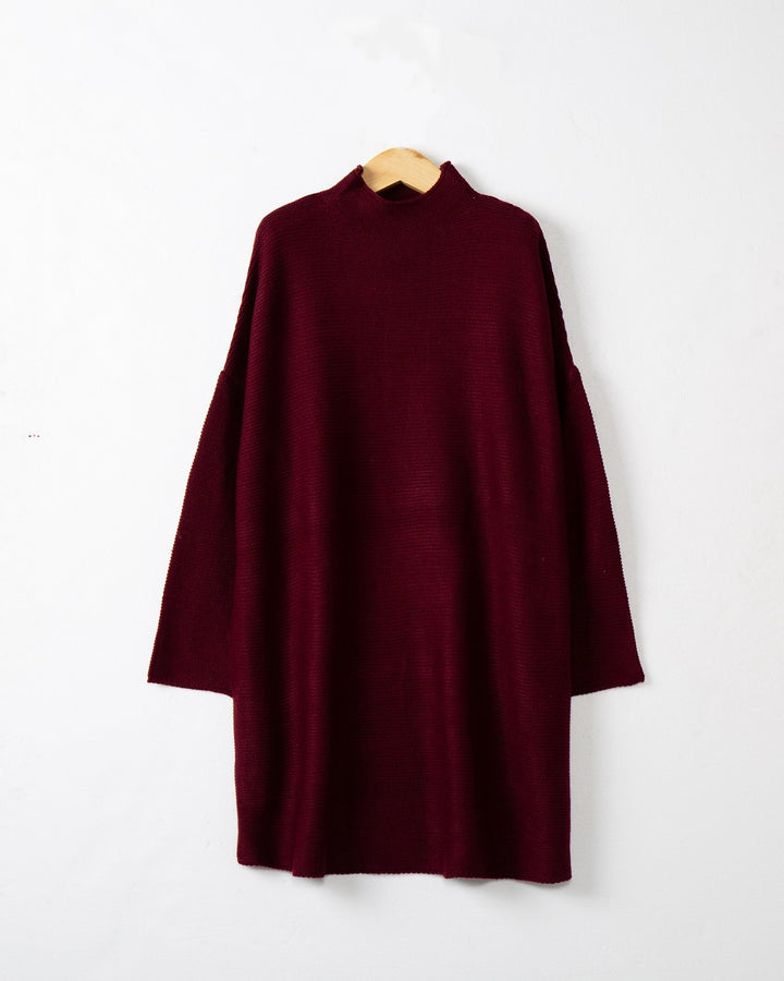 Damen Großer Rollkragenpullover aus weichem Strick Drune