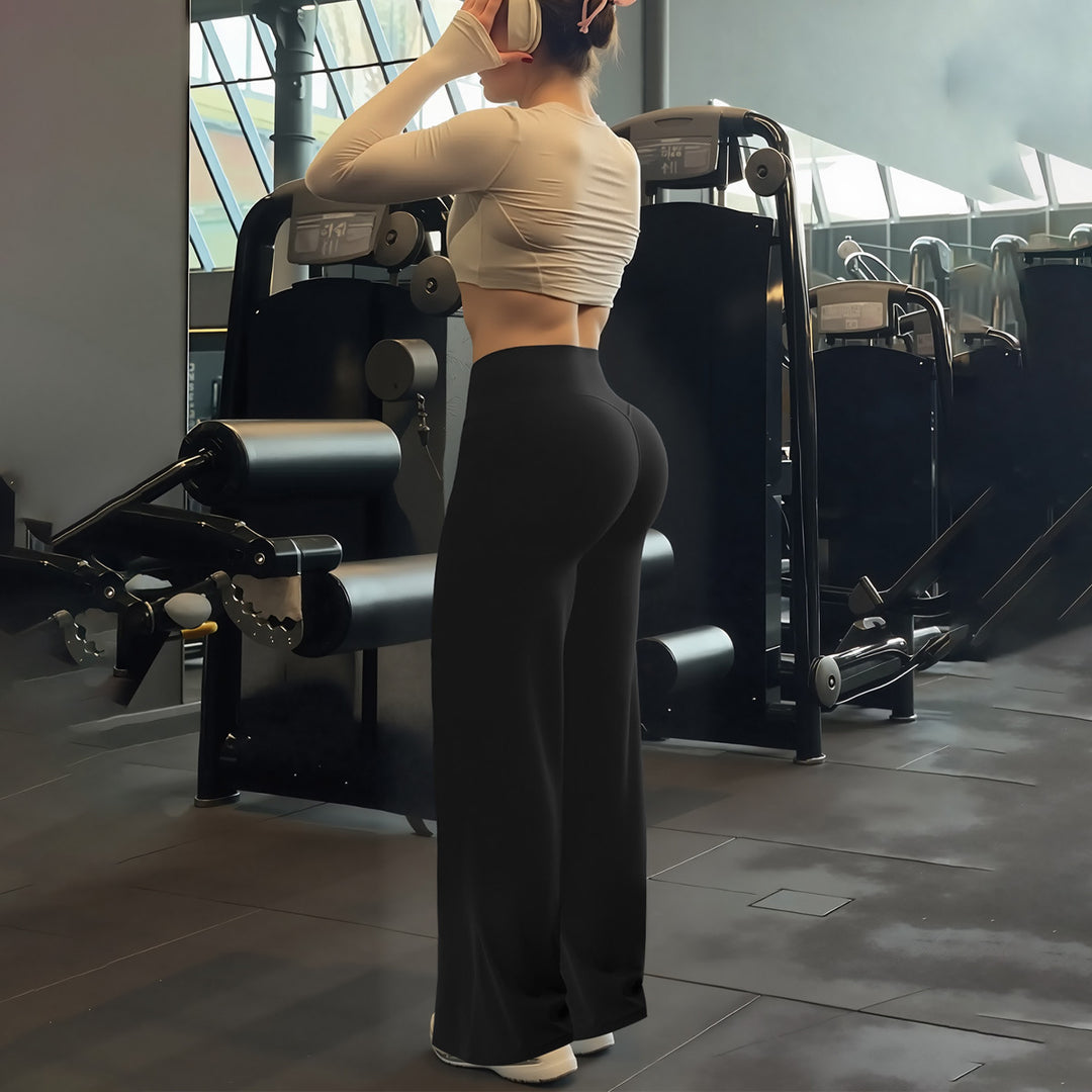 Damen Sportleggings mit hohem Bund und atmungsaktivem Material Drune