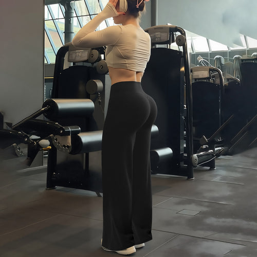 Damen Sportleggings mit hohem Bund und atmungsaktivem Material Drune