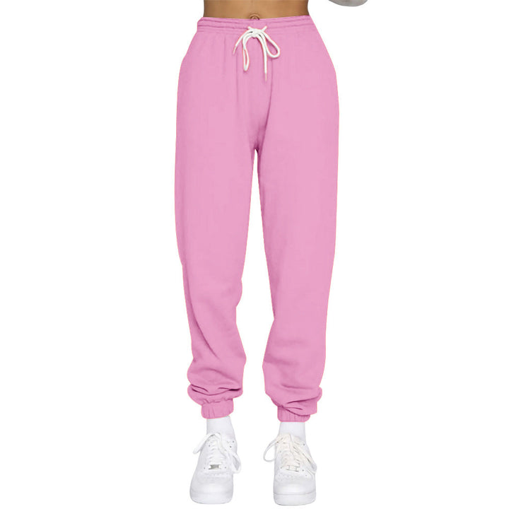 Damen Komfortable Jogginghose mit verstellbarem Bund und elastischen Bündchen Drune