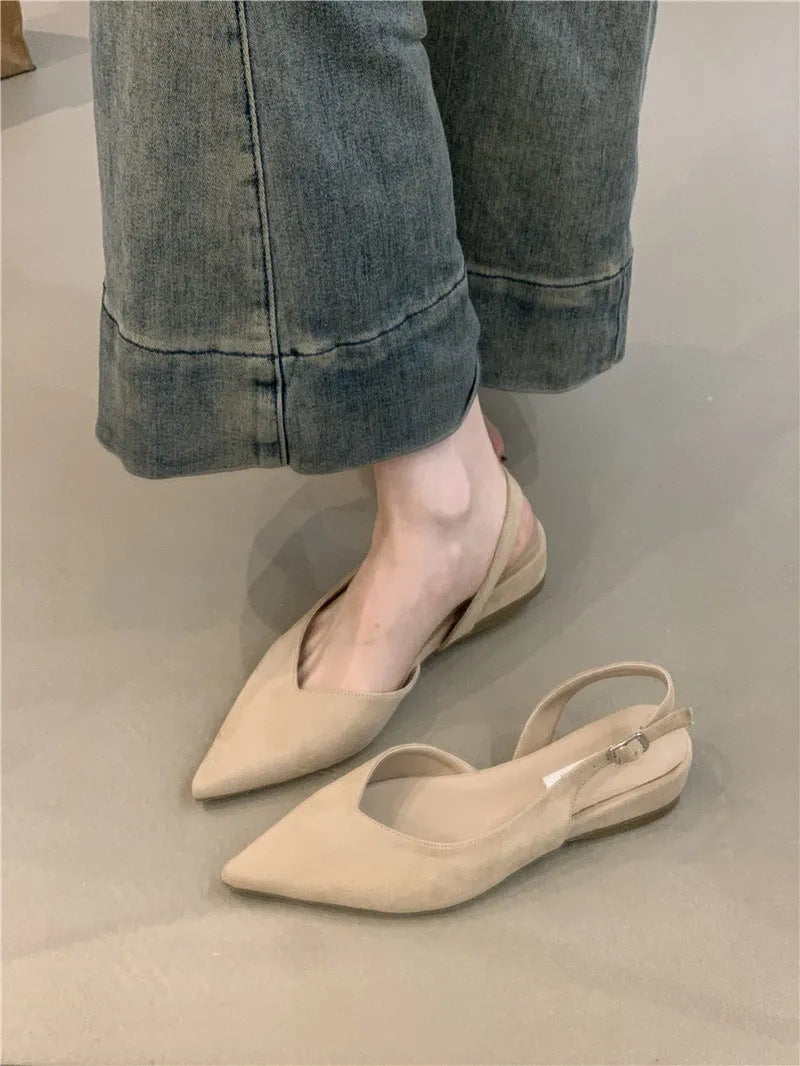 Damen Slingback Ballerinas mit elegantem V-Ausschnitt und komfortablem Fußbett Drune