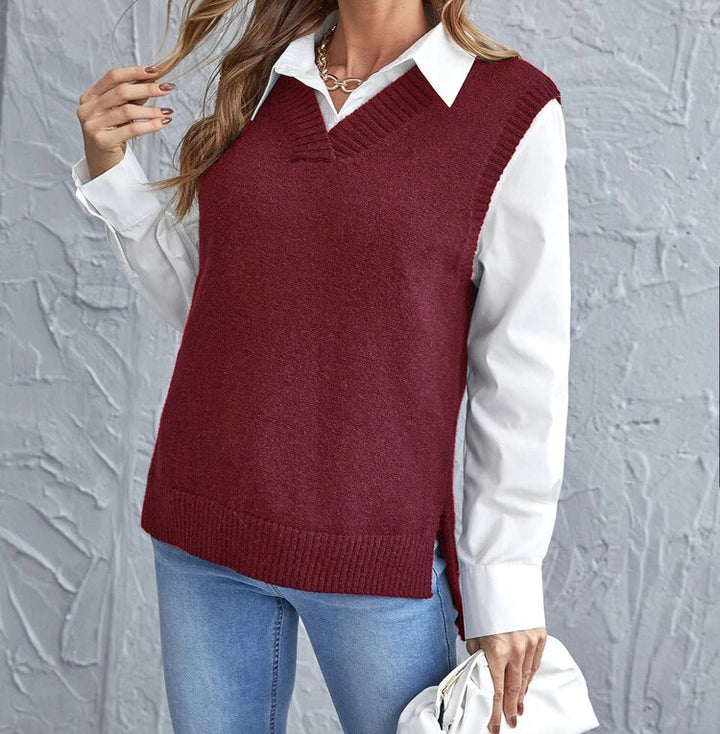 Damen lässiger Layering-Pullover Drune