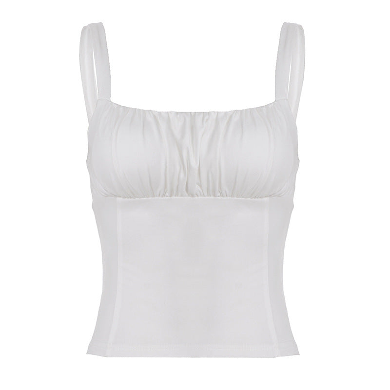 Damen-Bustier-Oberteil mit schmeichelnder Passform und feinen Rüschen Drune