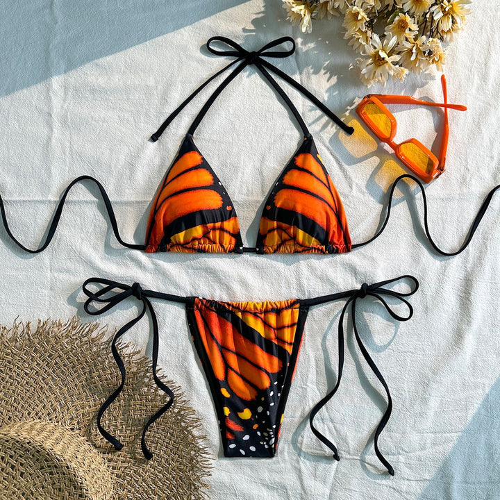 Damen Triangel-Bikini mit raffinierten Binde-Details Drune