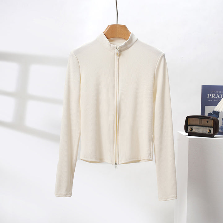 Damen Elegante und funktionale Sportjacke mit hohem Kragen Drune