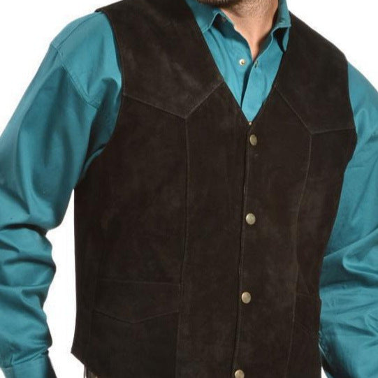 Damen elegante Weste aus hochwertigem Veloursstoff Drune
