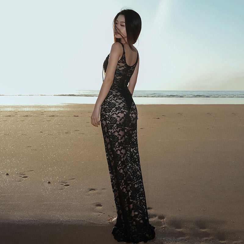 Damen Spitzenkleid im attraktiven Schnitt Drune