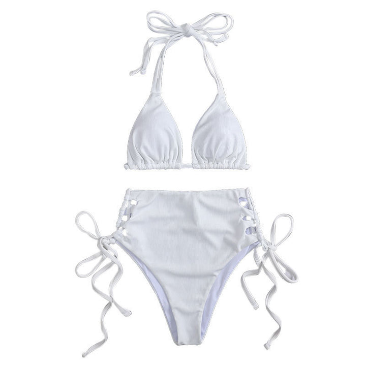 Damen Hoch geschnittenes Triumph-Bikini-Set mit Riemendetail Drune