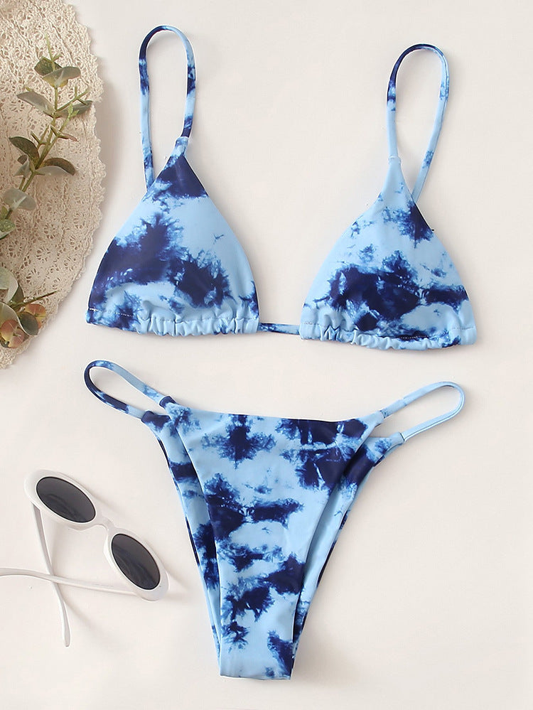 Damen Bikini-Set mit verspieltem Tie-Dye-Muster Drune