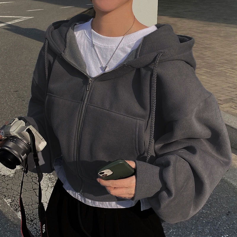 Damen Kapuzenpullover mit oversized Schnitt und praktischen Taschen Drune