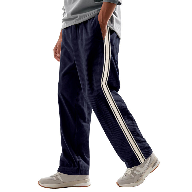 Herren Sportliche Plank-Hose mit Streifen-Design Drune