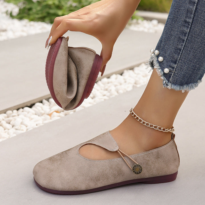 Damen elegante Mary Jane Ballettschuhe Drune