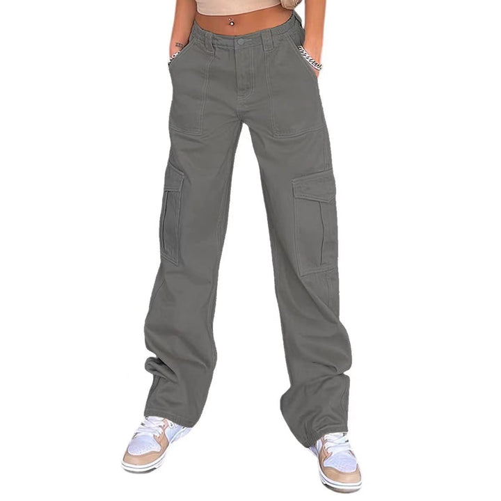 Damen Cargo-Hose mit praktischen Seitentaschen und weitem Schnitt Drune