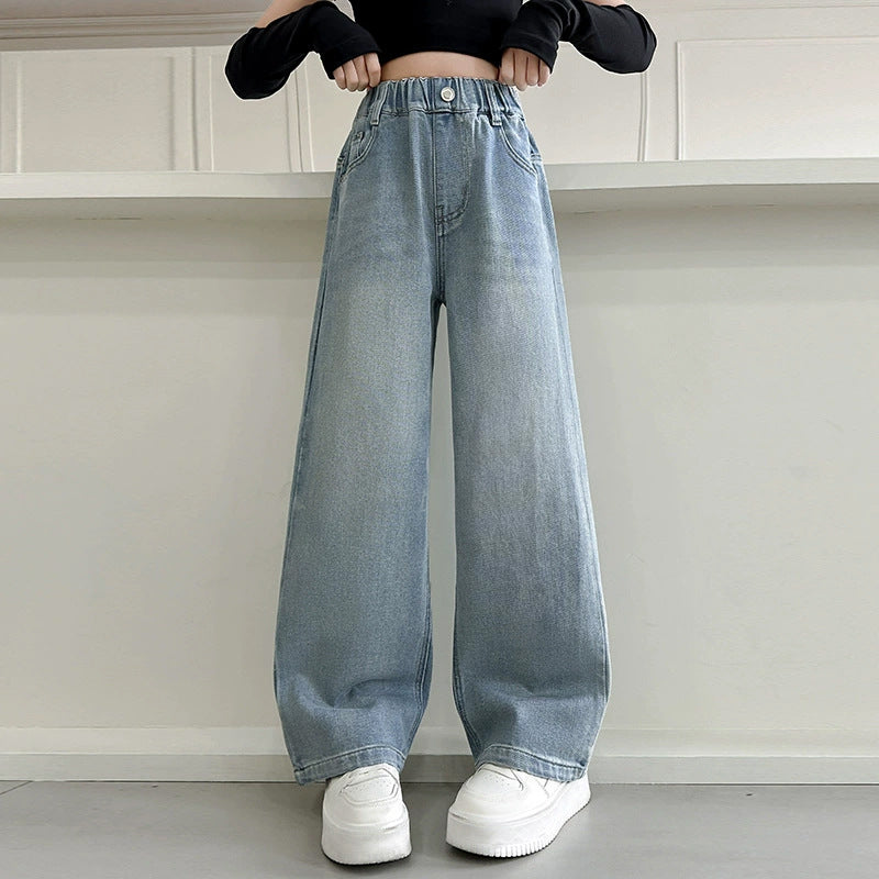 Damen weite Jeans mit modernem Schnitt Drune