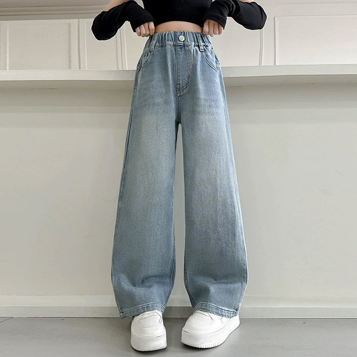Damen weite Jeans mit modernem Schnitt Drune