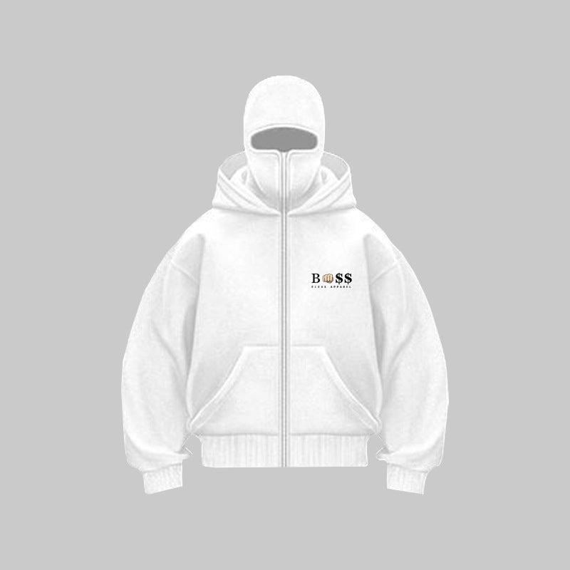 Damen Eco-Fleece Kapuzenjacke mit schützendem Hoher Kragen und praktischem Reißverschluss Drune